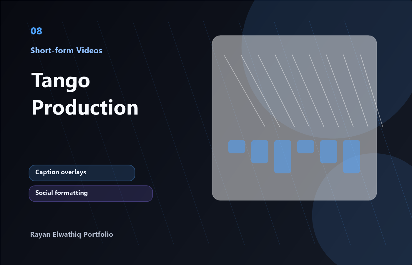 Project cover for Tango Production short-form video editing